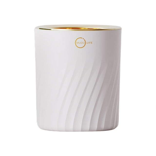 npkgvia Poubelle de Bureau, Mini Seau de Rangement pour Chambre à Coucher, Blanc