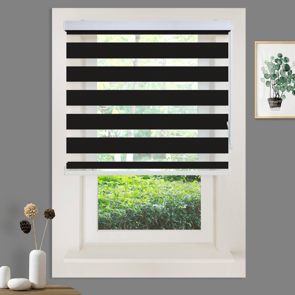 mabo　Tarman-studio　INFINITY LINE IL-1 WYMO Zebra Blinds 73 x 84 INCH - Sheer Horizontal Blinds and