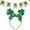 C, variant on LSLJS Headband-Patrick's Day Green Shamrock Clover Hats Headbands Leprechaun Headpieces Headbands for Women Festival