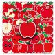 thumbnail image 1 of Paquete de pegatinas con temática de manzana, 50 unidades, bonitos dibujos animados de frutas, 1 of 2