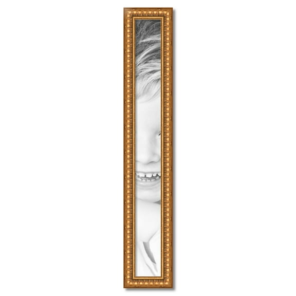 ArtToFrames 5" x 46" Gold Picture Frame, 5x46 inch Gold Wood Poster Frame (WOM-4293)