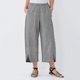 thumbnail image 2 of Gibobby pantalones anchos mujer Pantalones holgados informales de Color liso para mujer, pantalón recto, bifurcado, con bolsillo ancho, de pana (Gris, XXL), 2 of 5