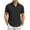 Black, variant on COOFANDY Mens Beach Shirts Short Sleeve Button Up Shirt Casual Summer Wedding Shirt with Pocket