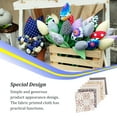 thumbnail image 3 of ZheElen 7 Pieces Square Quilting Fabric Bundle Assorted Pattern Home Supplies Floral-print Cloth Needlework Material Coffee Color/50*50cm 1Set, 3 of 6
