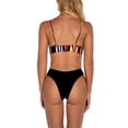 thumbnail image 5 of Daisyyozoid Discount Womens Split Swimwear Bikini 2 Piece Quick Drying Open Back Lace Stripe Set, 5 of 5