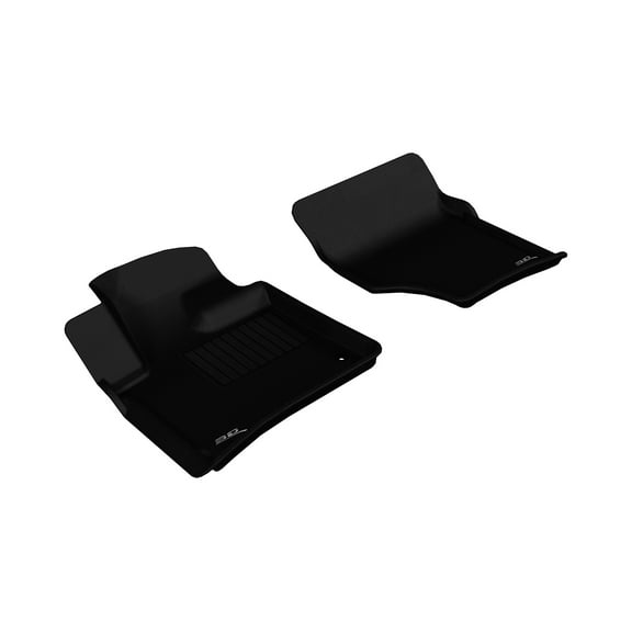 3D MAXpider Custom Fit Kagu Floor Mat (Black) Compatible with Audi Q7 2007-2015 - Front Row