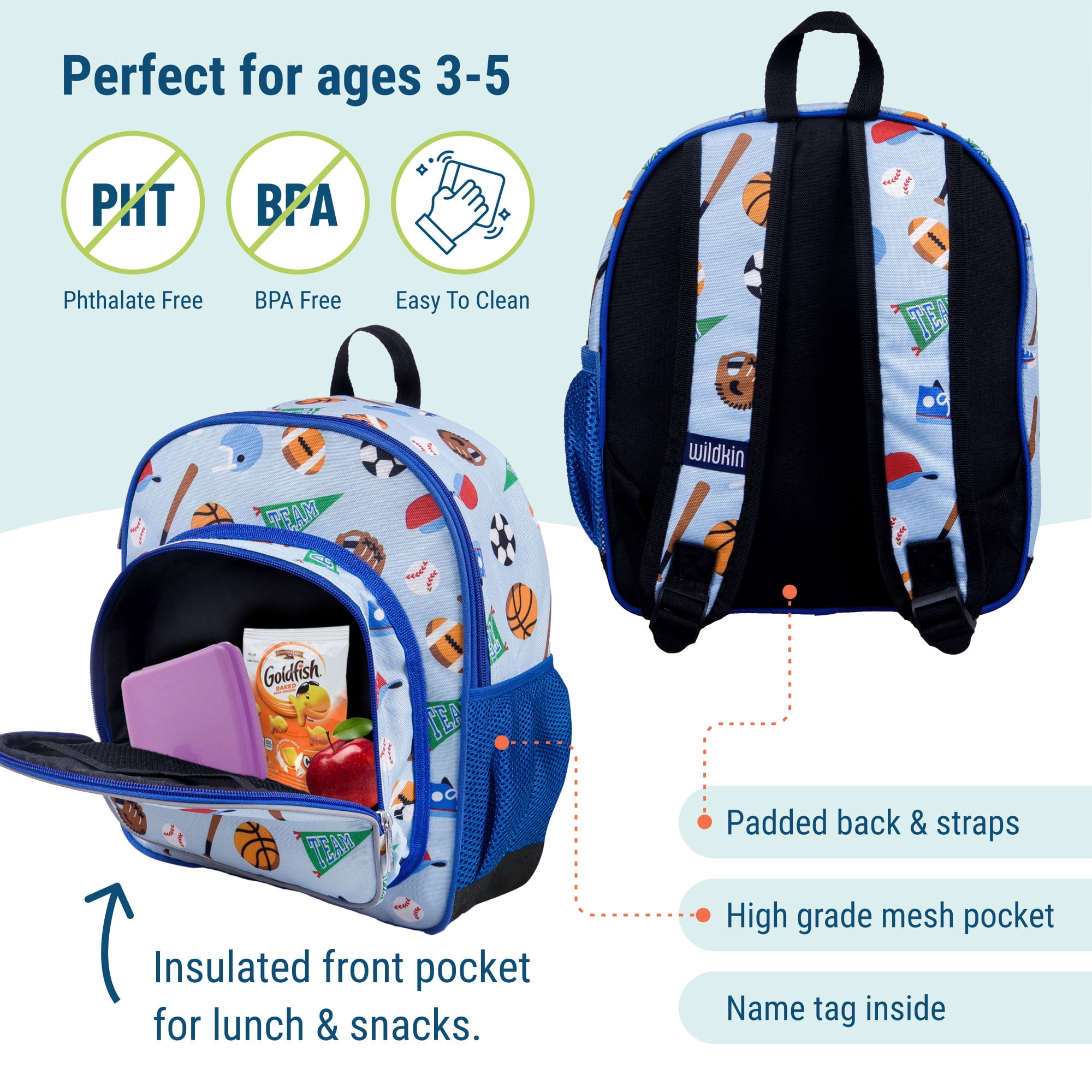 Vnurnrn Vintage Koi Fish Kids Backpack - Large Capacity, Travel & School Bag With Name Tag Slot - View #7