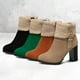 thumbnail image 3 of NECHOLOGY Botas Mujer Zapatos Botines mujer Otoño e invierno nuevos modelos de comercio exterior de Europa y Unidos Botas de mujer de tamaño Gruesas con botines de tacón Botas (Black, 8.5), 3 of 5