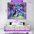 thumbnail image 5 of Happy New Year Siberian Husky Family Cheer Winter Midnight Firework Tapestry Husky Dog Lover Gifts Wall Hanging Backdrop Home Decor - 02025, 5 of 5