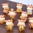 thumbnail image 4 of AYYUFE Fortune New Year Golden Bull Ornaments Micro Landscape DIY Desktop Decor Gift, 4 of 8