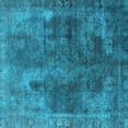 thumbnail image 1 of Ahgly Company Indoor Square Oriental Light Blue Industrial Area Rugs, 7' Square, 1 of 4