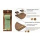 thumbnail image 3 of Clipboard Hanging Memo Board, Refillable Paper Roll with Cutter, Includes Wooden Pen for Kitchen.Ect (Tea Green), 3 of 5