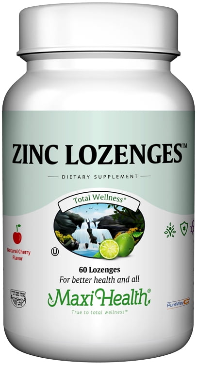 Maxi Health Kosher Zinc Lozenges 10 Mg Berry Flavor  - 60 Lozenges