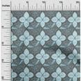 thumbnail image 2 of oneOone Polyester Spandex Turquoise Blue Fabric Asian Tile Traditional Floral Sewing Material Print Fabric By The Yard 56 Inch Wide, 2 of 4