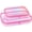 Pink Iridescent, variant on Large Hard Shell Zippered Makeup Bag Purple1 Travel Toiletry Organizer