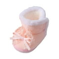 thumbnail image 3 of Dmsael Infant Winter Boots Unisex Warm Fur Lining Soft Boots Baby Winter Ankle Non-Slip Rubber Texture Sole Toddler Winter Snow Crib Shoes Pink,3, 3 of 7