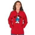 thumbnail image 4 of Funny Novelty Self Made Smurf Fire Zip Up Hoodie Men's Women's Brisco Brands S, 4 of 6