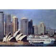 thumbnail image 3 of Bolokofsky, Ronald 18x13 Black Modern Framed Museum Art Print Titled - Sydney Harbor, 3 of 5