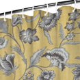 thumbnail image 3 of Waterproof Lemon Flower Shower Curtain 72x72 Inch Boho Style Polyester Unique Shower Curtain for Bathroom Hotel Home Decor with 12 Plastic Hooks, 3 of 5