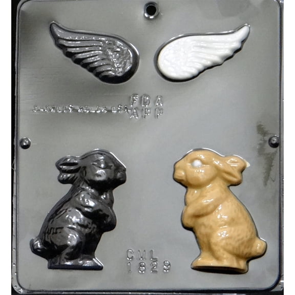 1829 Angel Bunny Assembly Chocolate Candy Mold