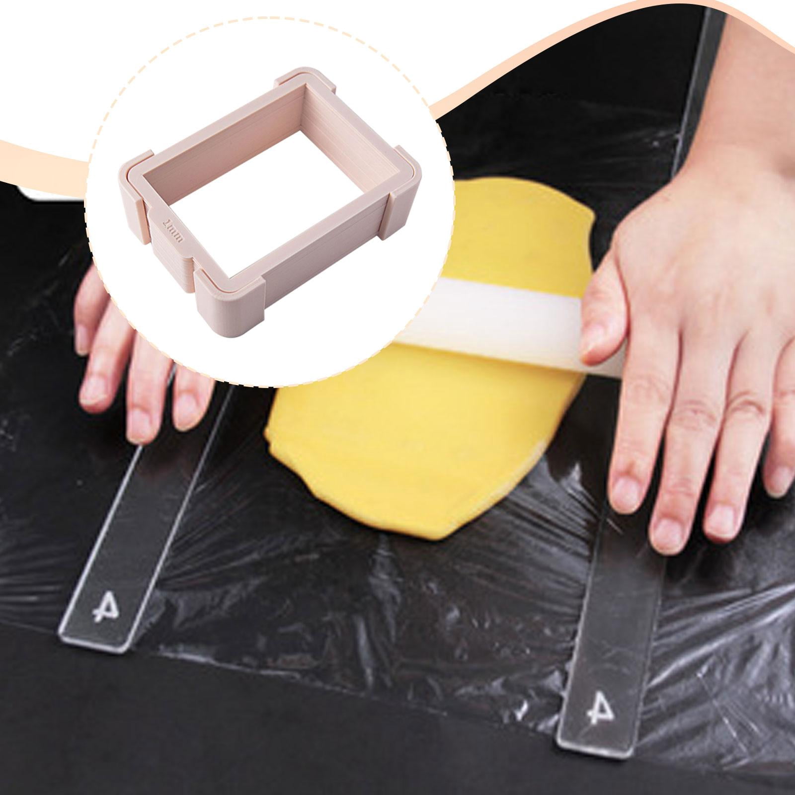 GUOOL Clay Rolling Frame Set with Fondant Rolling Depth Gauge for Clay And DIY Crafts - Professional, Portable And Easy-to-use Measuring Tool