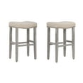 thumbnail image 2 of WestinTrends 29 inch Bar Stool for counter, Kitchen, Dining, with Solidwood Leg (Set of 2), Beige, 2 of 8