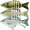 A1-3",0.4oz, variant on TRUSCEND Swimmax Easy Catch Fishing Lures with BKK Hooks, Wiggling, Vibrating, Rattling and Gurgling for More Bites, Heavy-Duty Dyneema Fiber Jointed Swimbaits for Bass, Trout, Crappie, Walleye, Pike