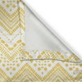 thumbnail image 5 of Ambesonne Yellow Chevron Grommet Curtain, Colorful Folk Zigzag, 50" x 72", Mustard White, 5 of 6