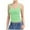 Green, variant on Women's Square Neck Tank Top Sleeveless Double Lined Crop Top Basic Form Fitting Casual Summer Tops for Everyday Wear,XL