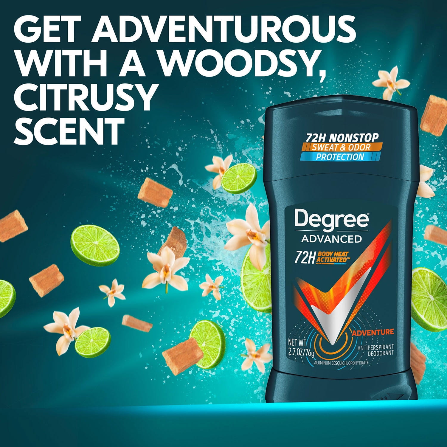 Degree for Men Advanced Protection Antiperspirant, Deodorant Adventure (2.7 oz., 5 pk.)