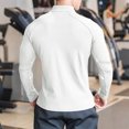 thumbnail image 4 of WTOBBY Men's Breathable Stretch Fit Long Sleeve Jacket, Quick Dry Sports Fitness Coat, Lightweight Outdoor Training Wear for Running and Gym,White L, 4 of 4