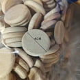 thumbnail image 1 of Oblea de madera de haya en hileras redondas, material para accesorios de joyería, material para muelas, artesanías de madera, 1 of 6