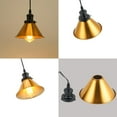 thumbnail image 3 of KAYYELAMP 1 Pcs Motion Sensor Ceiling Light Conversion Pendant E26 Base Connections Vintage Gold Shade Black Base 3.2ft Wire Conversion Kit for E26 Spot Lamp, 3 of 6