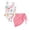 White, variant on LILIYA Girls Bathing Suit Girls Piece Swimsuit With Flowy Cape Ruffle Bathing For Toddlers And