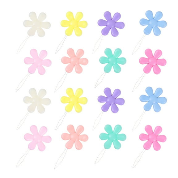 Masteelf  20 Pcs Knitting Needle Threader Embroidery for Hand Sewing Threading Flexible Elder