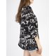 thumbnail image 3 of Blazer negro letras blancas AMAD Casual para mujer Talla S, 3 of 5