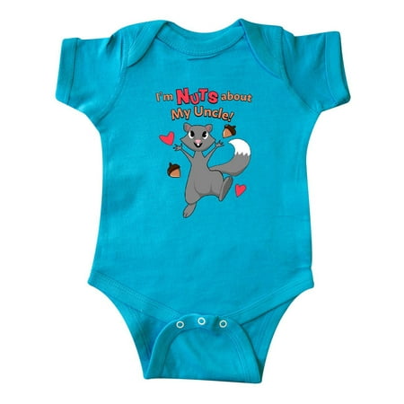 

Inktastic I m Nuts About My Uncle Gift Baby Boy or Baby Girl Bodysuit