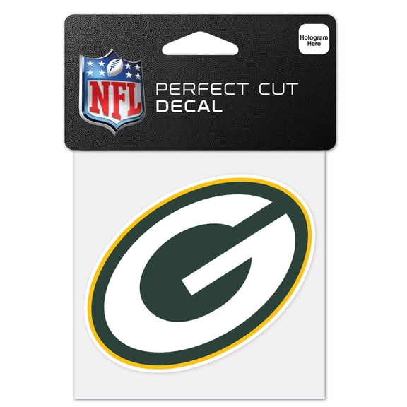 NFL Green Bay Packers Prime 4" x 4" Perfect Cut Decal