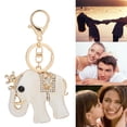 thumbnail image 5 of Gonyscag Llavero Con Forma De Elefante Con Diamantes, Colgante, Decoración, Llavero, Regalo De Cumpleaños, 5 of 5
