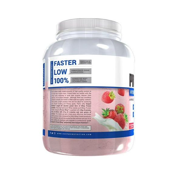 PROVEN WHEY GASPARI NUTRITION STRAWBERRIES AND CREAM 4 LIBRAS Gaspari Nutrition HYDROLYZED WHEY ISOLATE
