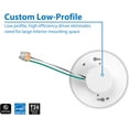 thumbnail image 5 of NICOR Lighting DLF301203KWH SureFit(v3) LED Flush Mount Ceiling Light, 3000K with Round White Trim, 5 of 12