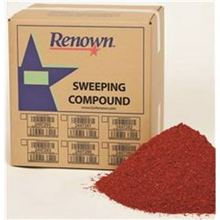 Grit Oil Base Sweeping Compound - RENOWN SWEEPING COMPOUND OIL BASE NO GRIT 50 LB. BOX RED