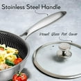 thumbnail image 5 of Innerwell 9.5” Nonstick Stainless Frying Pan with Ergonomic handle for Gas Electric Induction Ceramic Stoves and Oven, 5 of 8