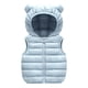 thumbnail image 1 of Gibobby Abrigos de invierno para niños y niñasNiños pequeños bebés niños niñas invierno cálido chaqueta sin mangas prendas de vestir exteriores sólido or(Azul claro, 2-3 Años), 1 of 5