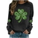 thumbnail image 2 of RKSTN Women's St Patrick's Day Sweatshirt Plus Size Crewneck Irish Gift St Patricks Luckys Shamrocks Graphic Print Hoodless Sweatshirts Top Womens Casual Round Neck Loose Fits Long Sleeve T Shirts, 2 of 5