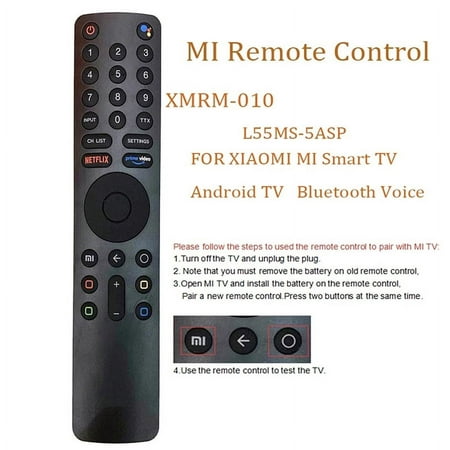 New XMRM-010 Voice Laser Bluetooth Remote Control for MI TV 4S Android Smart TV L65M5-5ASP MI P1 32 MI Box