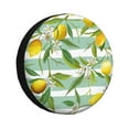 thumbnail image 1 of Fotbe Lemon Funda de Llanta de Repuesto con Estampado, Engrosada, Ajuste Universal para Jeep, Remolque, RV, SUV, Camión-16 inch, 1 of 6