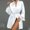 White, variant on LSLJS Women's Sexy Simulation Silk Mid Length Mesh Polka Dots Ice Silk Patchwork Home Clothing Bathrobes Pajamas, Robes Gifts for Women