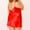 Red, variant on WTXUE Intimates | Nightshirts & Gowns Backless Womens Nighte Dress Plus Size Lingerie Nightwear Sleepskirt Underwear | Chemises Panty 2 Piece Black L