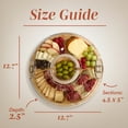 thumbnail image 5 of Cook With Color Round Bamboo Cutting Board with Locking Lid, Dual-Function Charcuterie Board & Serving Board, 5 of 7